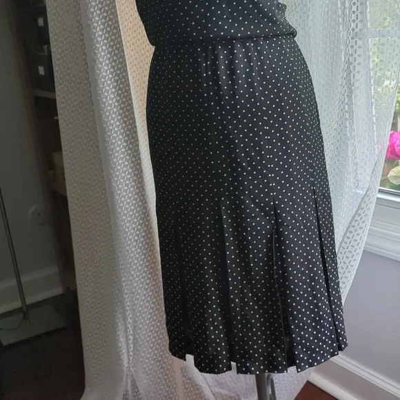 DANY Polkadot Black Skirt Set Made in Italy - Picture 10 of 17